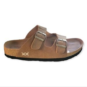 NWT WalkPro  Slide Sandals with Arch Support 2 Strap Adjustable Buckle Slip On